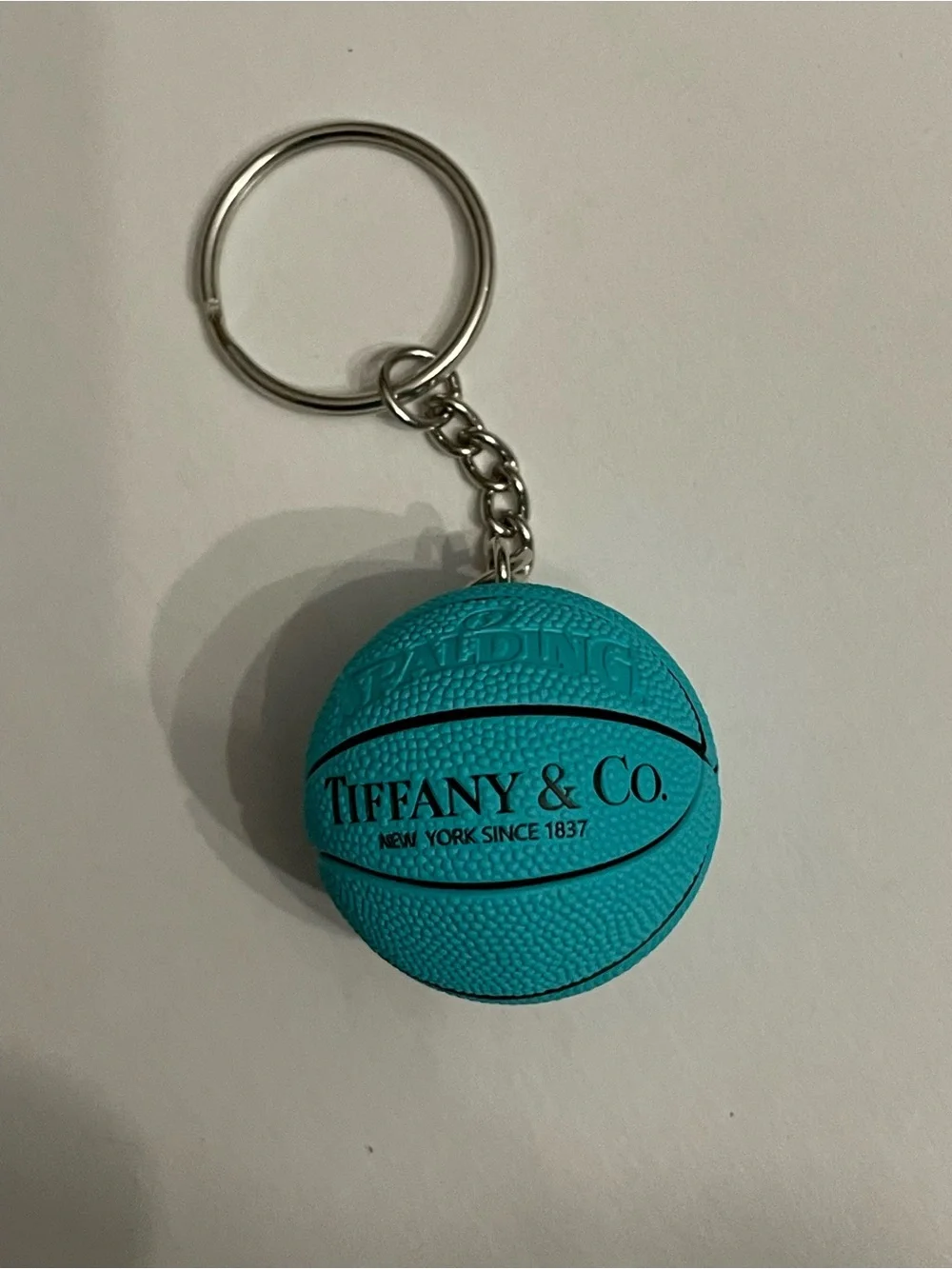 Mini Spalding x Tiffany Basketball Keychain nwot